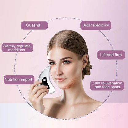 Gua sha electric lymphatic facial massager