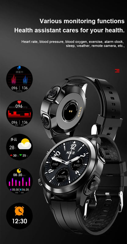 2 In 1 smartwatch and earbud stereo