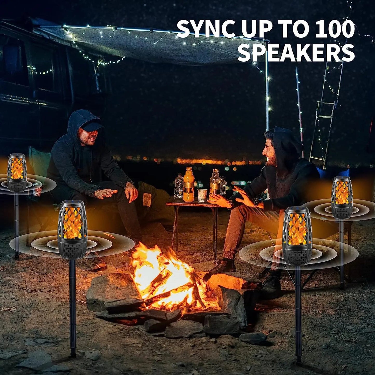 Flame LED Bluetooth Speaker